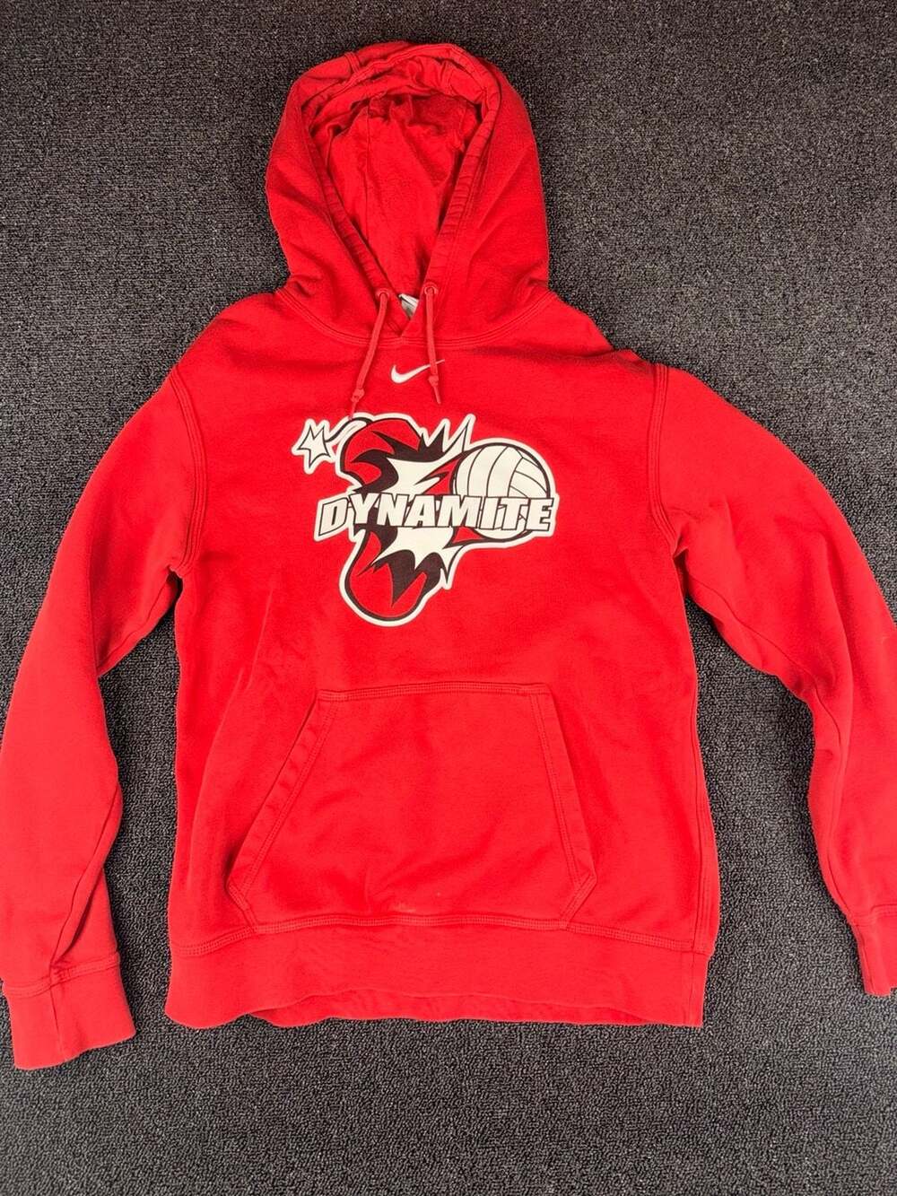 Nike Red Dynamite Volleyball Logo Pullover Hoodie Small